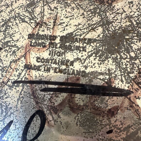 Vintage 1975 Daher Black Floral Series Embossed Biscuit Tin Made in England - Picture 3 of 13